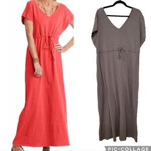 Fresh Produce Moonshade Maxi Dress Grey Sz XL 100% Cotton Casual Beachy Vacation